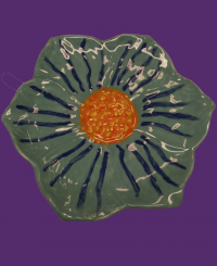 Virág formájú tányér <br/>(24 cm)